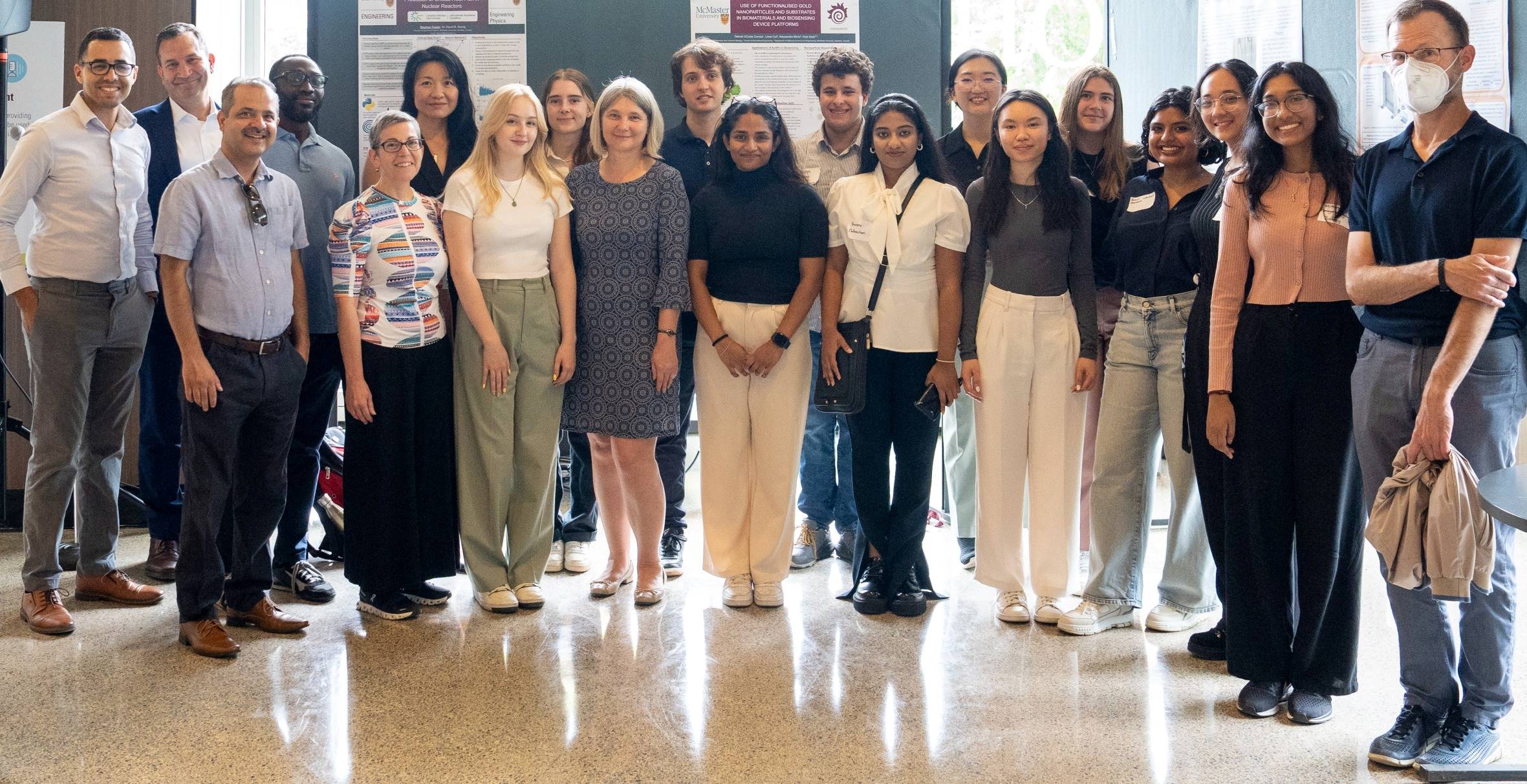 Students and faculty involved in summer nuclear research project