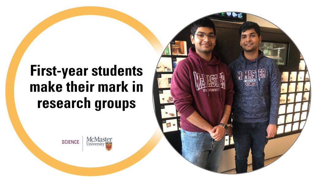 First-year students make their mark in research groups