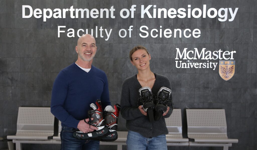 Professor Martin Gibala and graduate student Kaylee White are lacing up their skates for the 21st annual Heimbecker Memorial Cup Friday night.