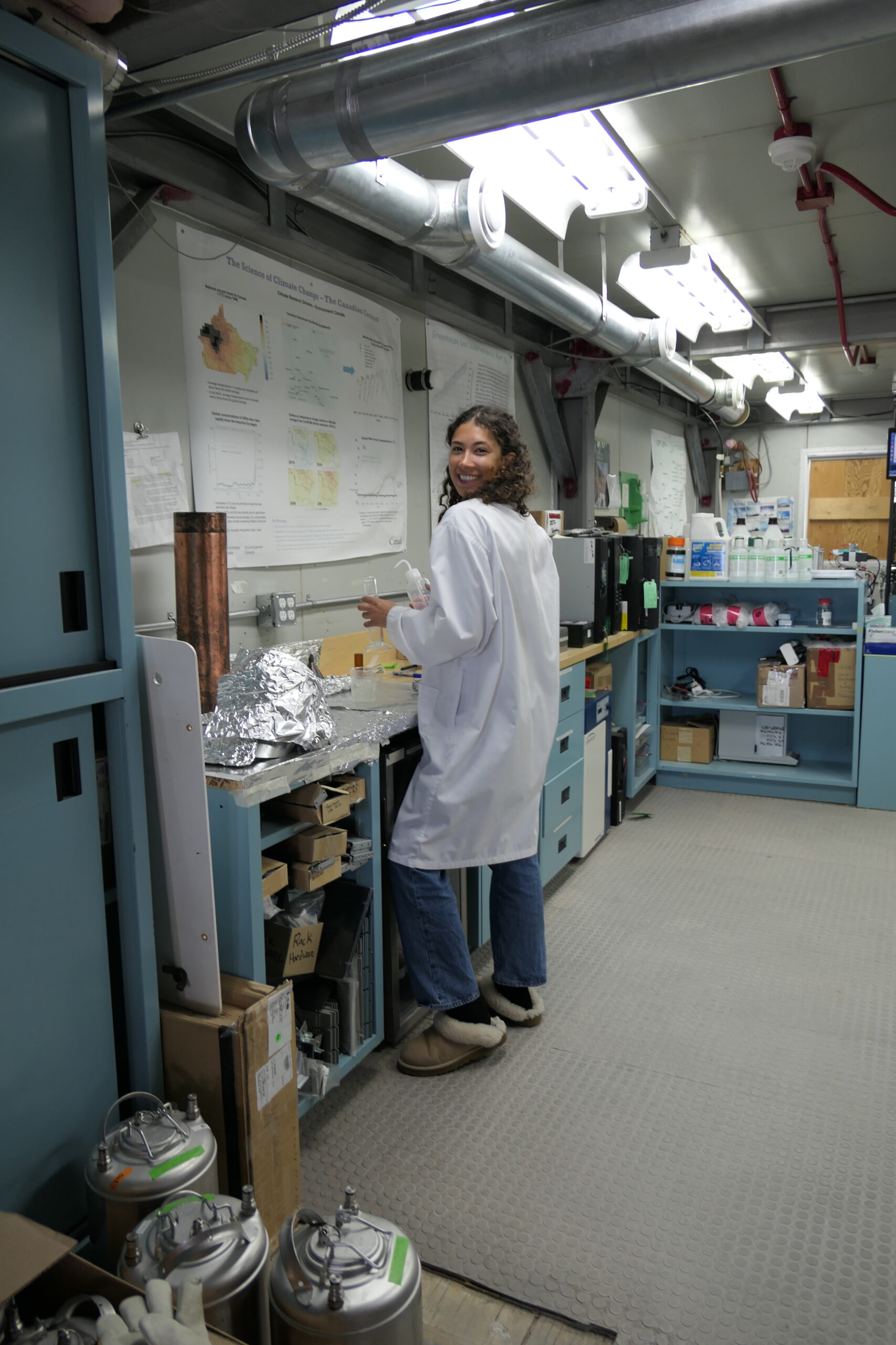 Erika Bullen in lab