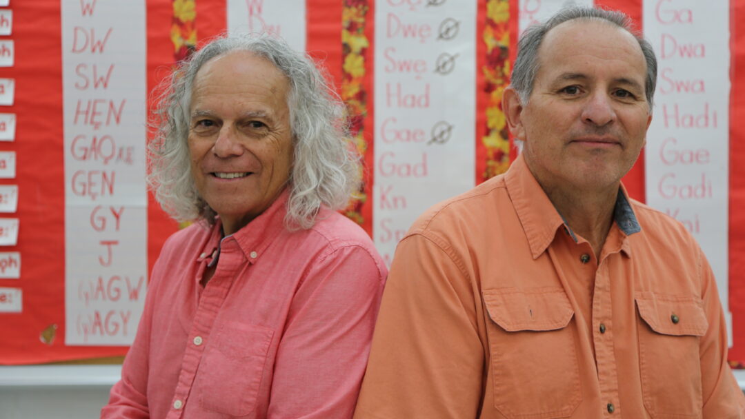 David Moses (left) and Thomas Deer have created a second Indigenous astronomy show for McMaster's W.J. McCallion Planetarium